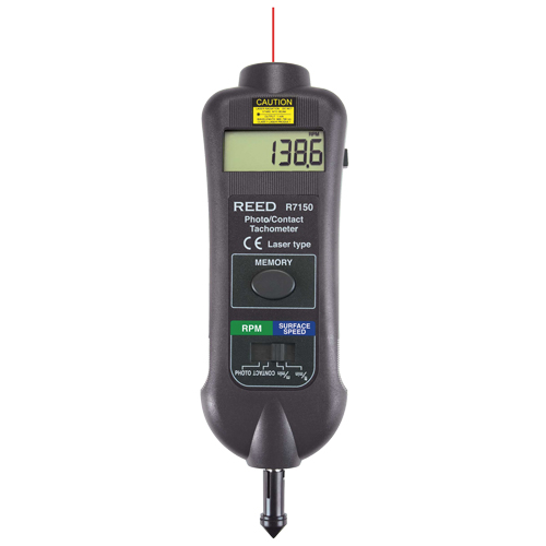 Professional Dual Function Tachometer, Contact/Photo (Non Contact) Stor-it Systems