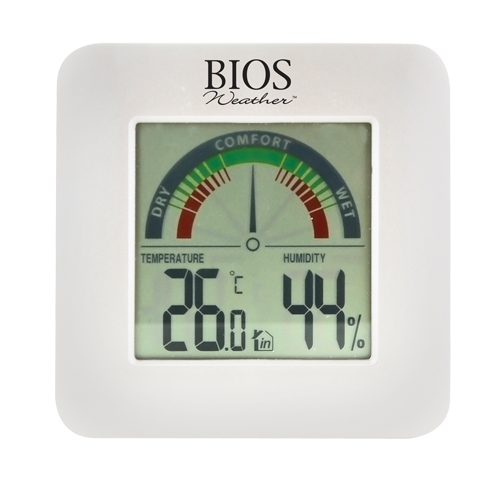 Indoor Hygrometers with BIOS Comfort Scale, Contact, Digital, -58-158°F (-50-70°C) Stor-it Systems