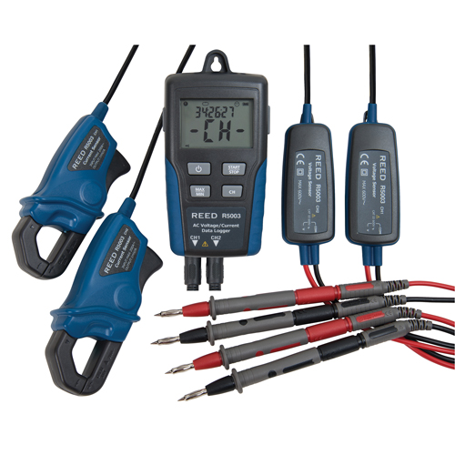 Voltage/Current Data Loggers, 10 V - 600 V, Display Alert Stor-it Systems