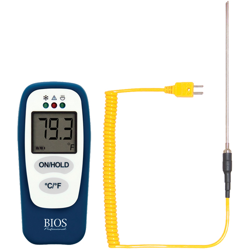 Food Thermometer with HACCP Check, Contact, Digital, -83.2 - 1999°F (-64 to 1400°C) Stor-it Systems