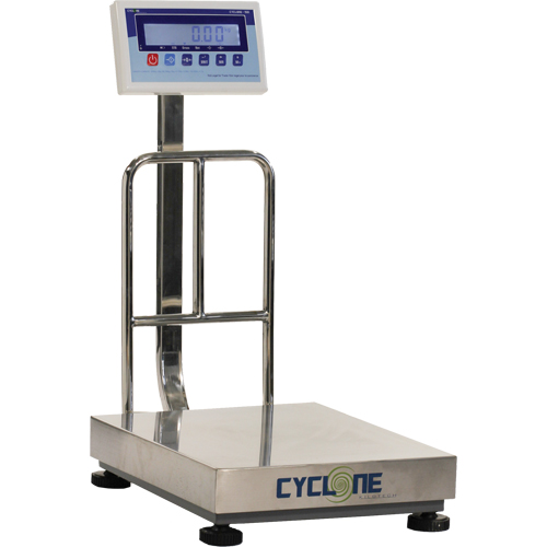 Cyclone 150 Bench and Platform Scale, 300 lbs. / 150 kg Capacity, 15-3/4" L x 19-7/10" W Stor-it Systems