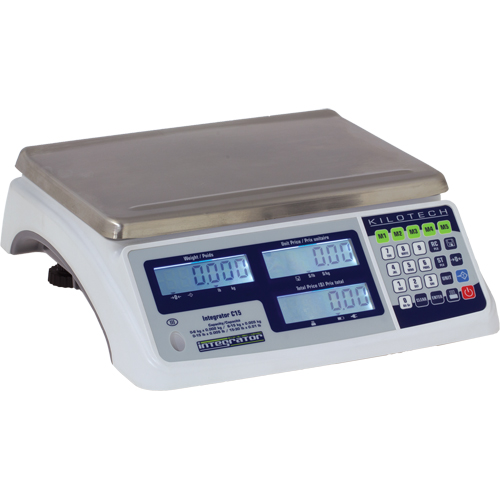 Balance &agrave; calcul de prix Integrator C30, Capacit&eacute; 60 lb / 30 kg, Graduations 0,02 lb / 0,005 kg Stor-it Systems