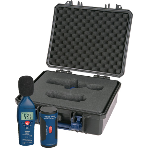 Sound Level Meter and Calibrator Kit, 30 - 130 dB Measuring Range Stor-it Systems