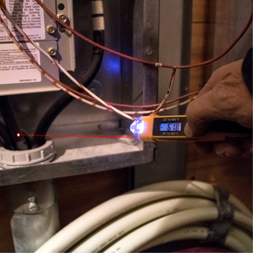 Non-Contact Voltage Tester with Infrared Thermometer Stor-it Systems