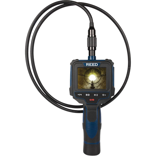 Recordable Borescope Inspection Camera, 2.5" Display, 640 x 480 pixels, 8 mm (0.31") Camera Head Stor-it Systems