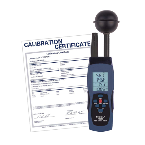 Wet-Bulb Globe Temperature (WBGT) Heat Stress Meter with Calibration Certificate Stor-it Systems