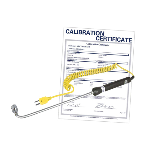 Right Angle Thermocouple Surface Probe with Calibration Certificate, 500 °C (932°F) Max. Temp. Stor-it Systems