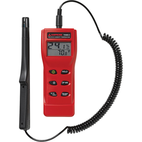 THWD-5 Relative Humidity & Temperature Meter, 0% - 100% RH, 14°- 140° F ( -10° - 60° C ) Stor-it Systems