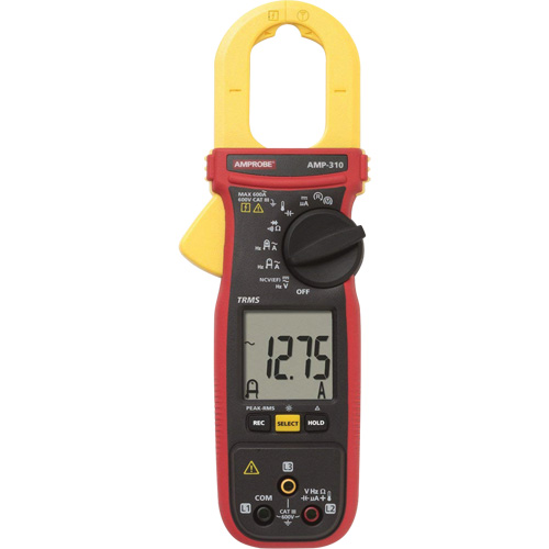 AMP-310 Motor Maintenance TRMS Clamp Meter, AC/DC Voltage, AC Current Stor-it Systems