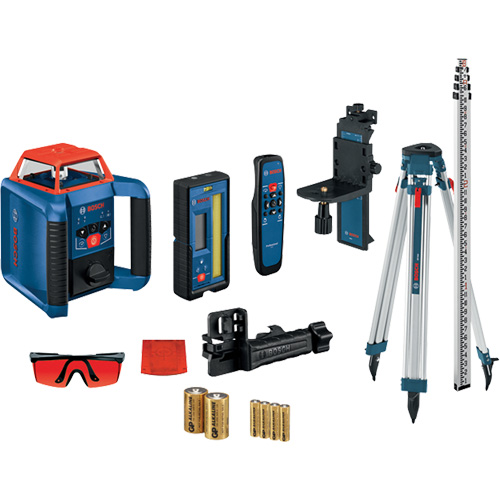 Ensemble laser rotatif horizontal/vertical auto-nivelant Revolve2000, 2000' (609,6 m), 670 N.m Stor-it Systems