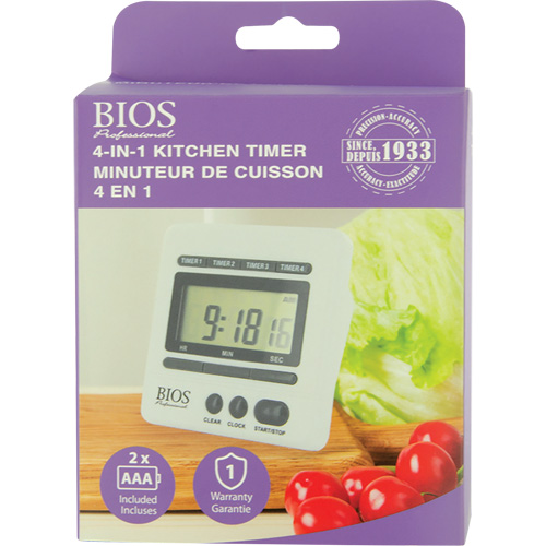 Minuterie de cuisine 4 en 1 Stor-it Systems