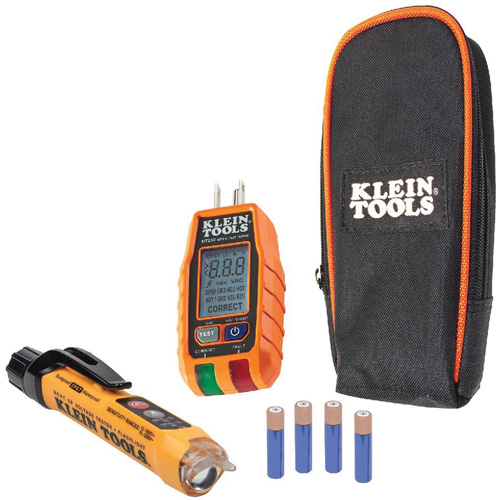 Premium Non-Contact Voltage and GFCI Receptacle Electrical Test Kit Stor-it Systems