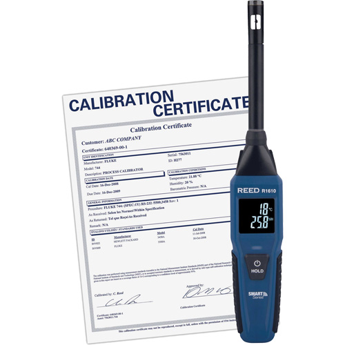 Thermo-hygrom&egrave;tre Bluetooth Smart Series avec certificat de calibration, 0,0% - 100% RH, -4°- 140° F (-20° - 60° C) Stor-it Systems