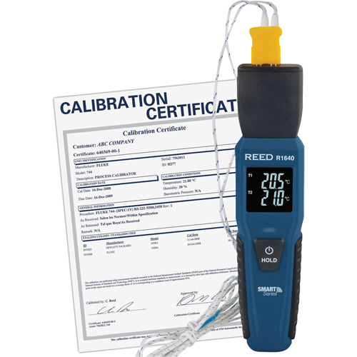 Thermom&egrave;tre &agrave; thermocouple Blueetooth Smart Series avec certificat de calibration, Contact, Num&eacute;rique, -328-2501°F (-200-1372°C) Stor-it Systems