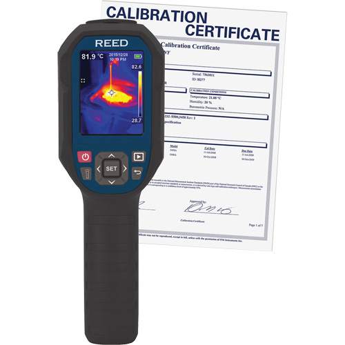 Thermal Imaging Camera with Calibration Certificate, 160 x 120 pixels, 14° - 752°C (-10° - 400°F), 50 mK Stor-it Systems