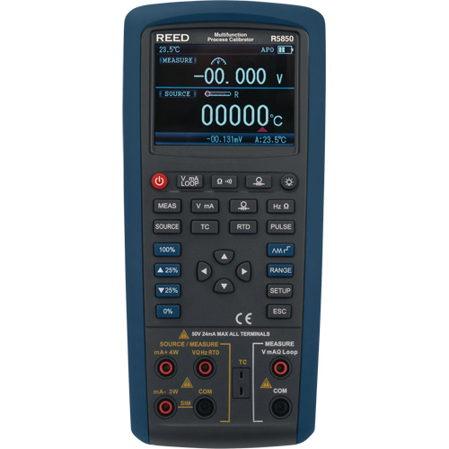 Multifunction Process Calibrator, Without Data Logging, Portable, 5 Processes Stor-it Systems