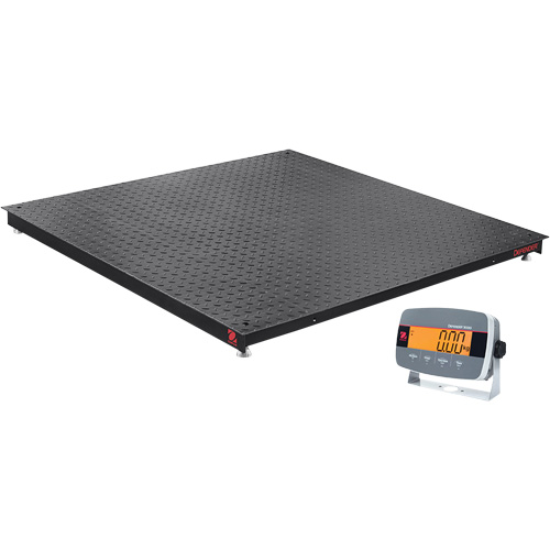 DEFENDER 3000 Floor Scale, 2500 lbs. Capacity, 48" W x 48" L Stor-it Systems