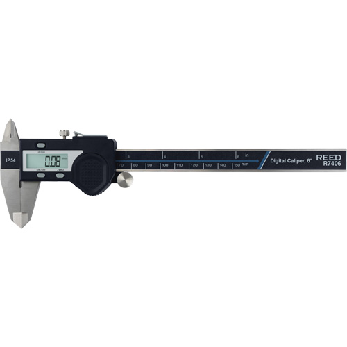 6" (150 mm) Digital Caliper, 0.0005" (0.01 mm) Resolution, 0" - 6" (0 mm - 150 mm) Range Stor-it Systems