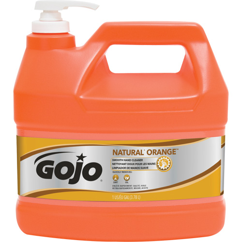 Nettoyant &agrave; mains Natural Orange, Cr&egrave;me, 3,78 L, Cruche, Agrumes/Orange Stor-it Systems