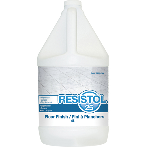 Resistol 25 Floor Finishes, 4 L, Jug Stor-it Systems