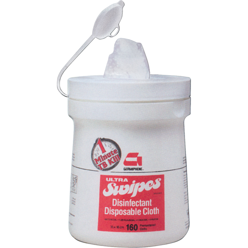 Chiffons d&eacute;sinfectants Ultra, 7" x 6", 160 lingettes Stor-it Systems