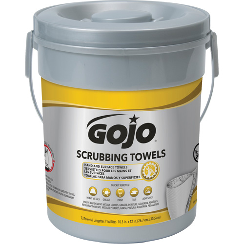 Scrubbing Towels, 72 Wipes, 12" x 10-1/2" Stor-it Systems