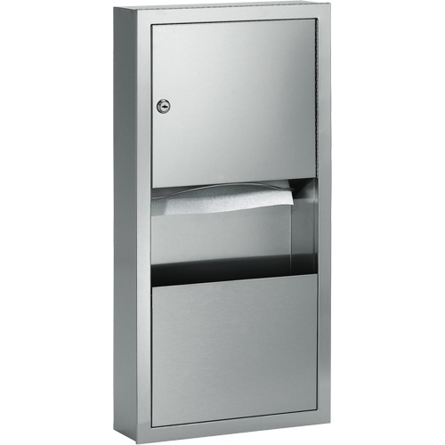 Combinaisons distributeurs d'essuie-mains & poubelle, Manuel, 14" la x 4" p x 28" h Stor-it Systems