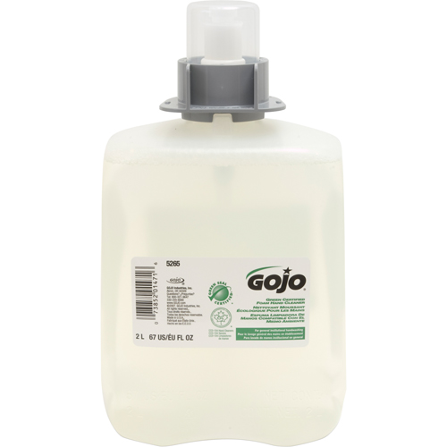 Savon pour les mains certifi&eacute; vert FMX-20, Mousse, 2 L, Sans parfum Stor-it Systems