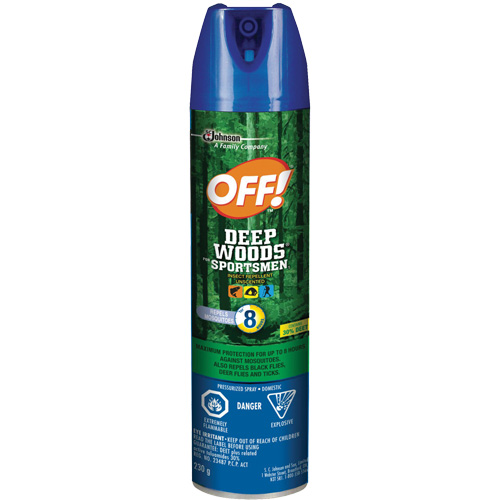 Insectifuge pour sportifs Off! R&eacute;gions sauvages, DEET &agrave; 30 %, A&eacute;rosol, 230 g Stor-it Systems