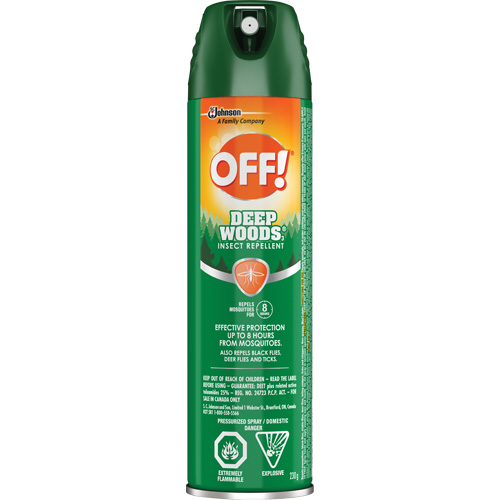 OFF! Deep Woods&reg; Insect Repellent, 25% DEET, Aerosol, 230 g Stor-it Systems