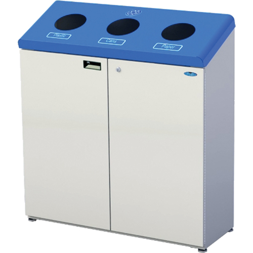 Stand Alone Recycling Stations, Bulk, Steel, 53.1 US Gal. Stor-it Systems