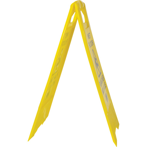 Panneau d'avertissement "Plancher mouill&eacute;", Bilingue avec pictogramme Stor-it Systems