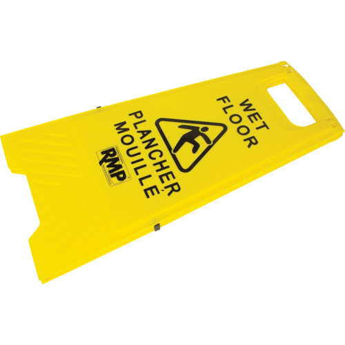 Panneau d'avertissement "Plancher mouill&eacute;", Bilingue avec pictogramme Stor-it Systems
