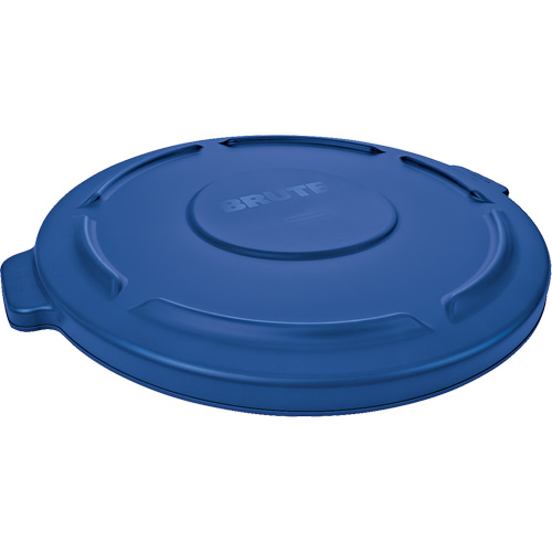 Couvercle rond pour poubelle Brute, Couvercle plat, Plastique, Convient aux contenants 22-1/4" dia. Stor-it Systems