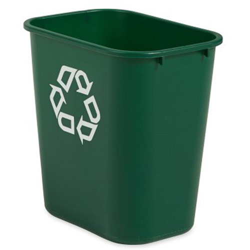 Medium Recycling Wastebasket, Deskside, Plastic, 28 US Qt. Stor-it Systems
