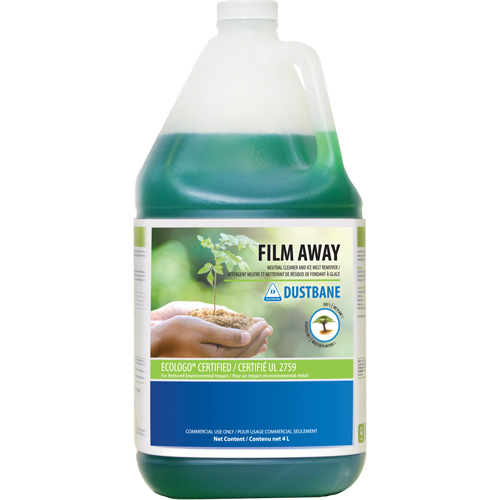 Film Away Neutral Detergent and Ice Melt Remover, Jug, 4 L Stor-it Systems