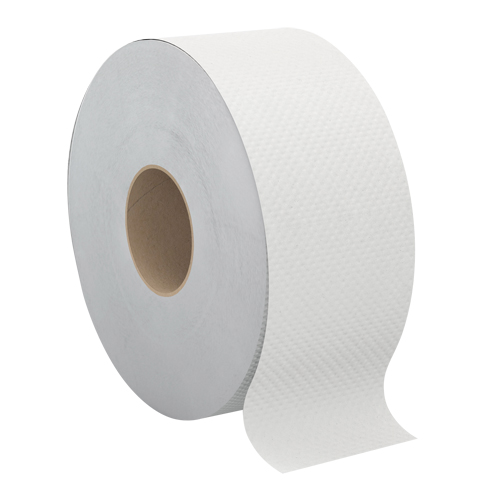 Papier hygi&eacute;nique Pro Select, Rouleau G&eacute;ant, 2 Pli, Longueur 500', Blanc Stor-it Systems