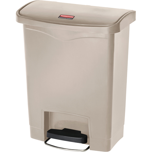 Slim Jim&reg; Waste Container, Resin, 8 US gal. Capacity Stor-it Systems