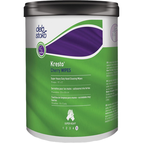 Kresto&reg; Cherry Wipes, 70 Wipes, 10" x 12" Stor-it Systems