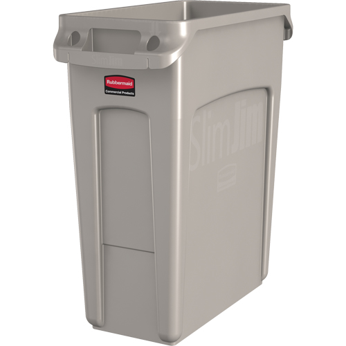 Contenants Slim Jim avec canaux de ventilation, De bureau, Poly&eacute;thyl&egrave;ne, 16 gal. US Stor-it Systems