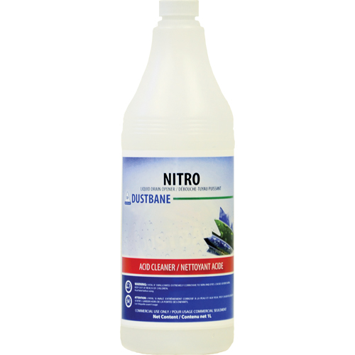 Nitro Liquid Drain Opener, 1 L, Bottle Stor-it Systems