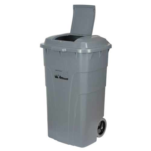 Roll Out Garbage Bin, Polyethylene, 65 US gal. Stor-it Systems