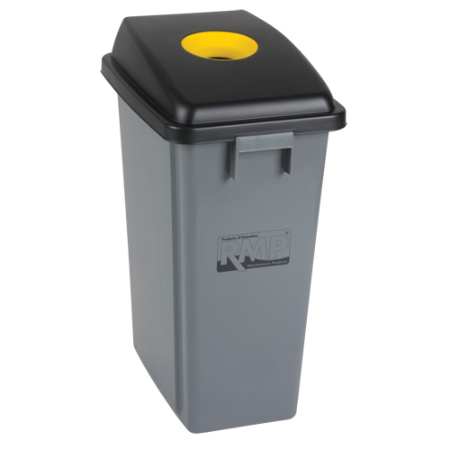 Bac &agrave; d&eacute;chets et de recyclage avec couvercle de classification, Plastique, 16 gal. US Stor-it Systems