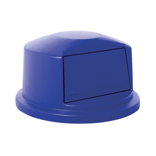 Round Brute&reg; Tops, Dome Lid, Plastic/Polyethylene, Fits Container Size: 24" Dia. Stor-it Systems