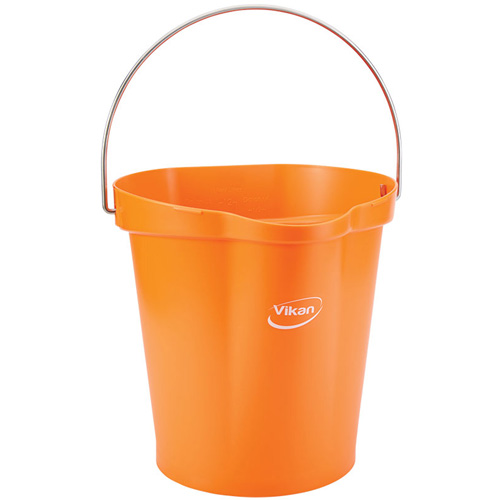 Seau hygi&eacute;nique pour service alimentaire, Tangerine, 3 gal. US Stor-it Systems