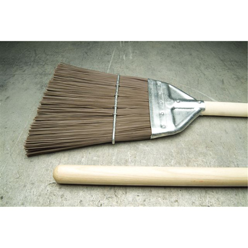 Railroad Broom, Wood Handle, Polypropylene Bristles, 55" L Stor-it Systems