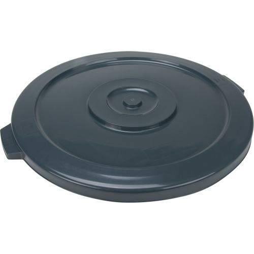 Couvercle pour contenant &agrave; d&eacute;chets, Couvercle plat, Plastique/Poly&eacute;thyl&egrave;ne, Convient aux contenants 24" dia. Stor-it Systems