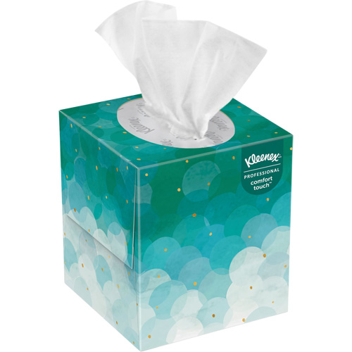 Kleenex&reg; Upright Facial Tissue, 2 Ply, 7.8" L x 8.3" W, 95 Sheets/Box Stor-it Systems