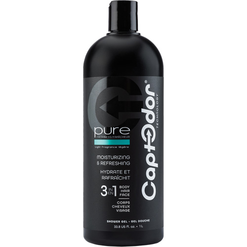 Gel douche 3 en 1, 1000 ml, Pure fraîcheur, Bouteille Stor-it Systems