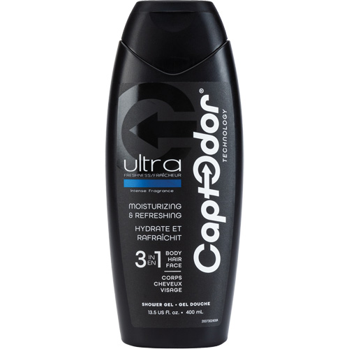 Gel douche 3 en 1, 400 ml, Ultra fraîcheur, Bouteille Stor-it Systems